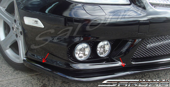 Custom Mercedes CLS Front Bumper Add-on  Sedan Front Lip/Splitter (2005 - 2011) - $299.00 (Manufacturer Sarona, Part #MB-003-FA)